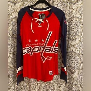 Majestic Women Top (M)  (Washington Capitals) (Brand New)